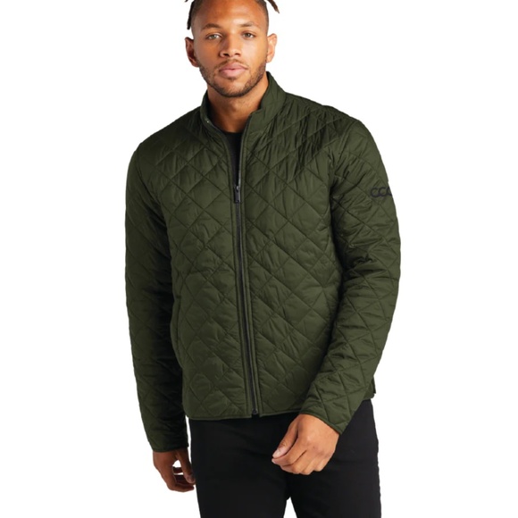 Mercer+Mettle Quilted Full Zip Men’s Jacket S Townsend Green Water-repellent - Picture 1 of 13